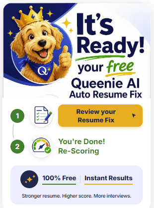 QueenieQueenie instant free AI Resume Fix Queenie instant free AI Resume Fix